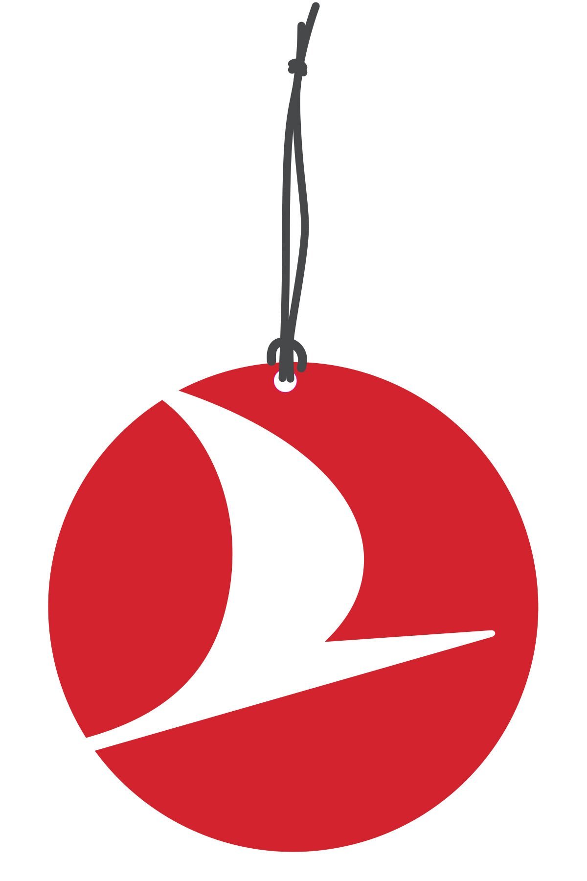 ByMeyla Türk Hava Yolları Görselli Dekoratif Oto Kokusu ve Aksesuar Seti