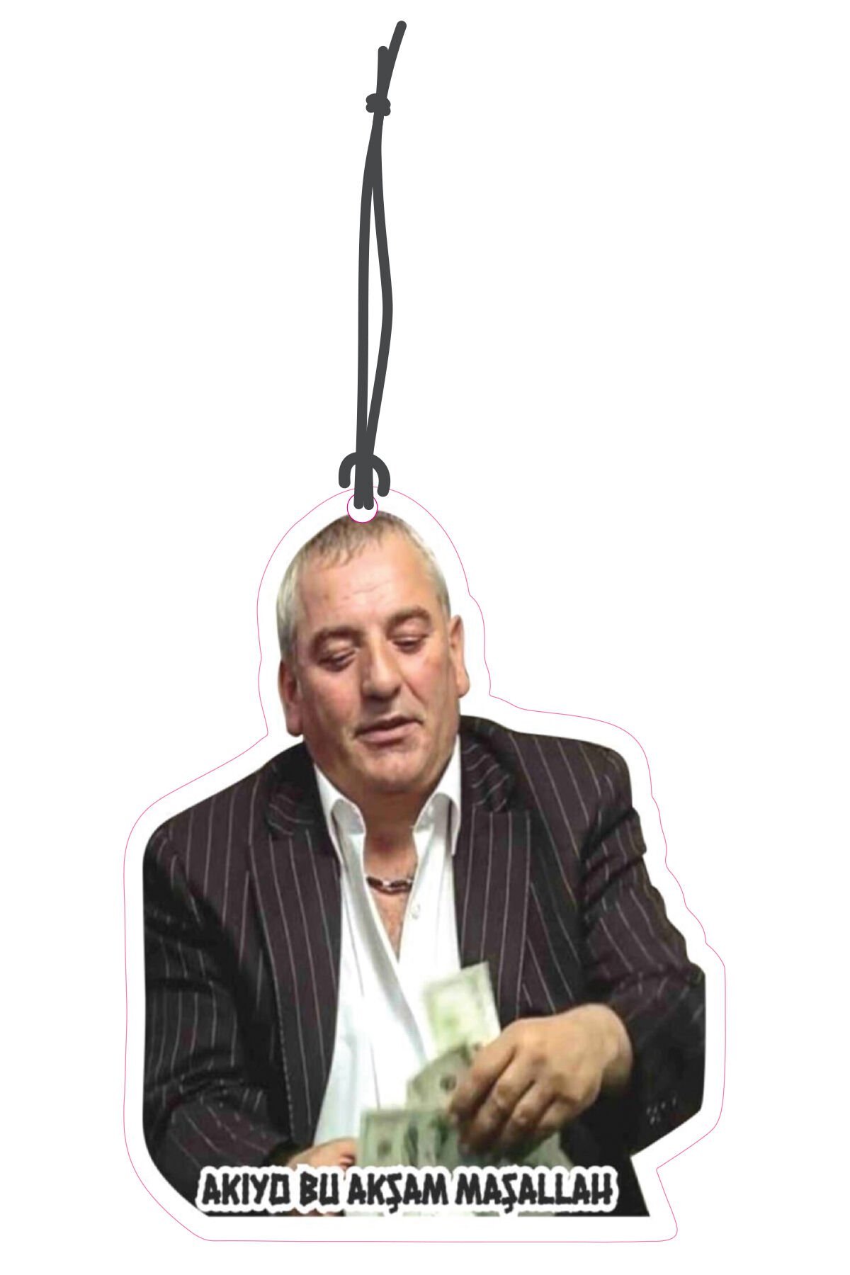 ByMeyla Kolpaçino Akıyor Bu Akşam Görselli Dekoratif Oto Kokusu ve Aksesuar Seti