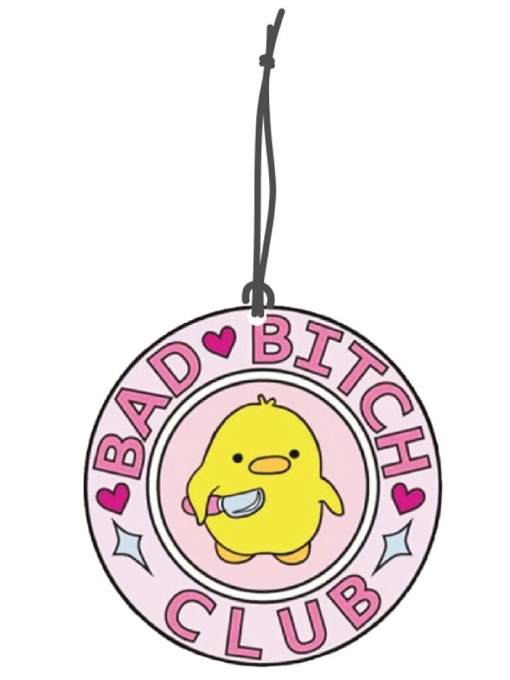 ByMeyla Bad Bıtch Club Görselli Dekoratif Oto Kokusu ve Aksesuar Seti