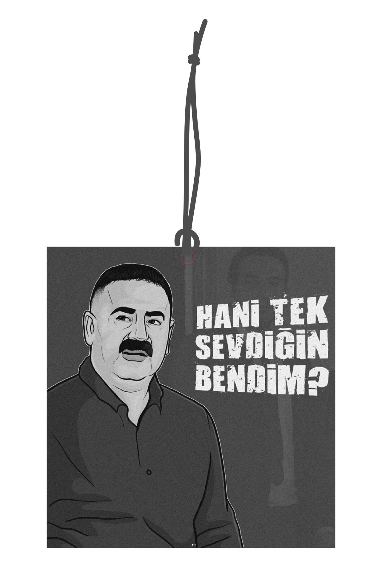 ByMeyla Kolpaçino Tek Sevdiğin Görselli Dekoratif Oto Kokusu ve Aksesuar Seti