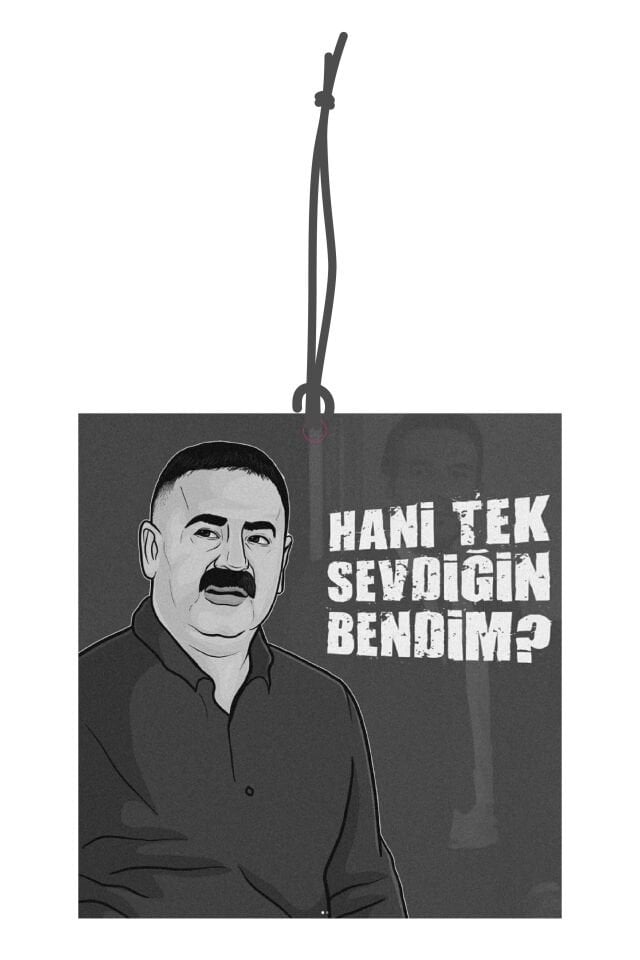 ByMeyla Kolpaçino Tek Sevdiğin Görselli Dekoratif Oto Kokusu ve Aksesuar Seti