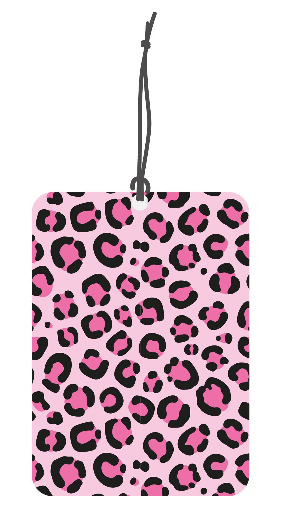 ByMeyla Pembe Leopar Görselli Dekoratif Oto Kokusu ve Aksesuar Seti