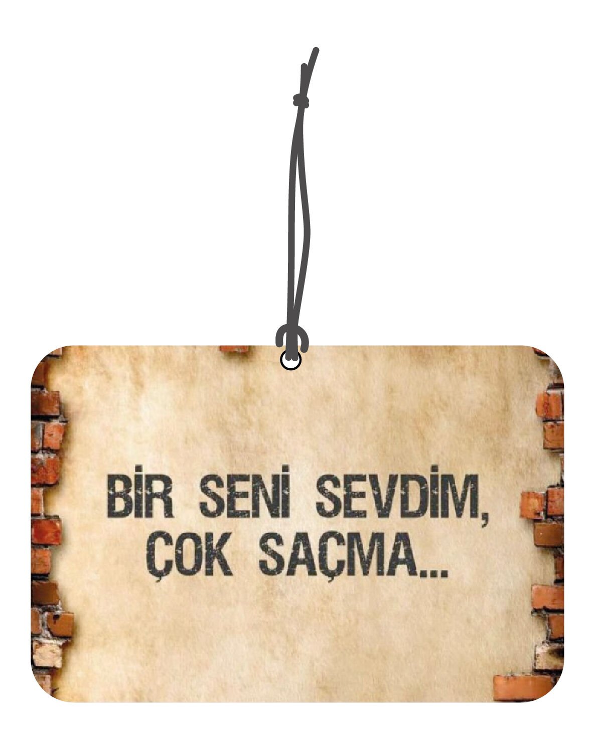 ByMeyla Bir Seni Sevdim Görselli Dekoratif Oto Kokusu ve Aksesuar Seti