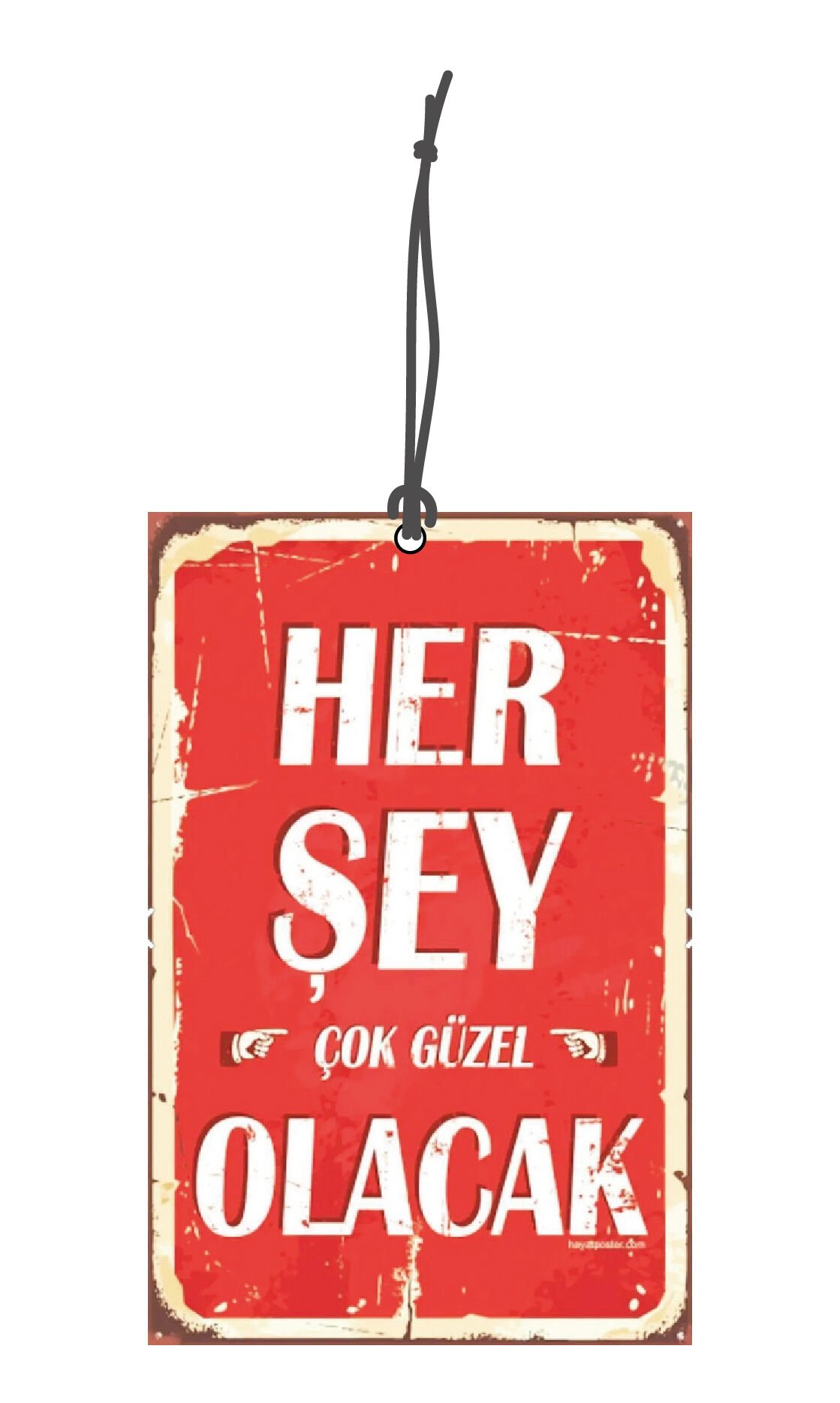 ByMeyla Herşey Çok Güzel Olacak Görselli Dekoratif Oto Kokusu ve Aksesuar Seti