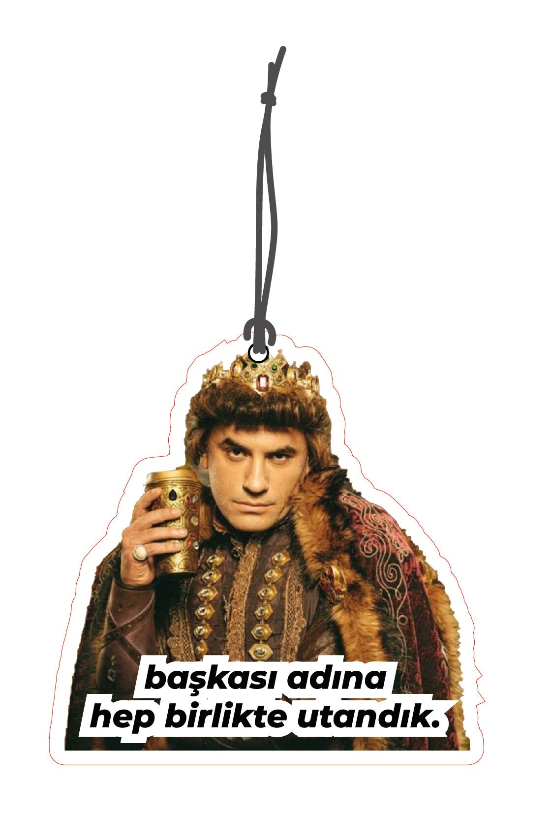 ByMeyla Prens Başkası Adına Utandık Görselli Dekoratif Oto Kokusu ve Aksesuar Seti