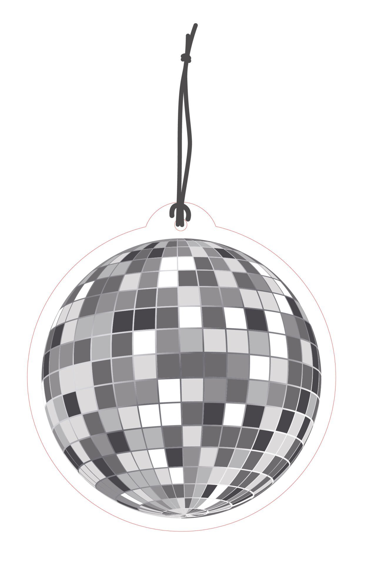 ByMeyla Disko Topu Görselli Dekoratif Oto Kokusu ve Aksesuar Seti