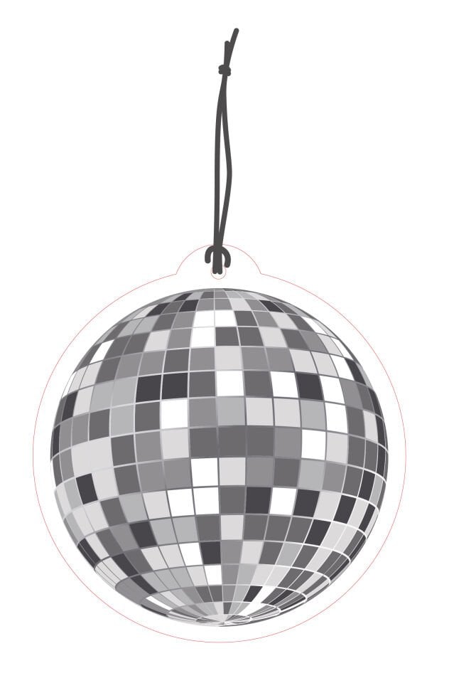 ByMeyla Disko Topu Görselli Dekoratif Oto Kokusu ve Aksesuar Seti