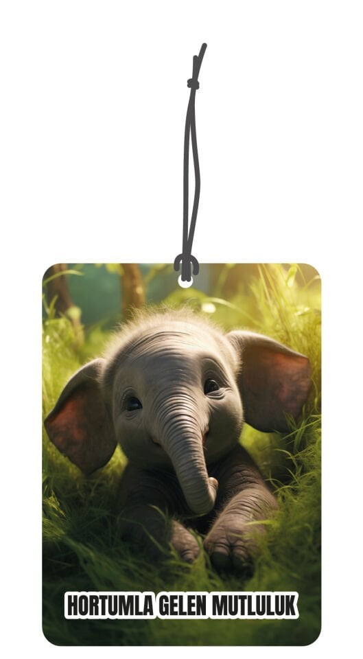 ByMeyla Sevimli Yavru Filcik Görselli Çift Yönlü Dekoratif Oto Kokusu ve Oto Aksesuarı