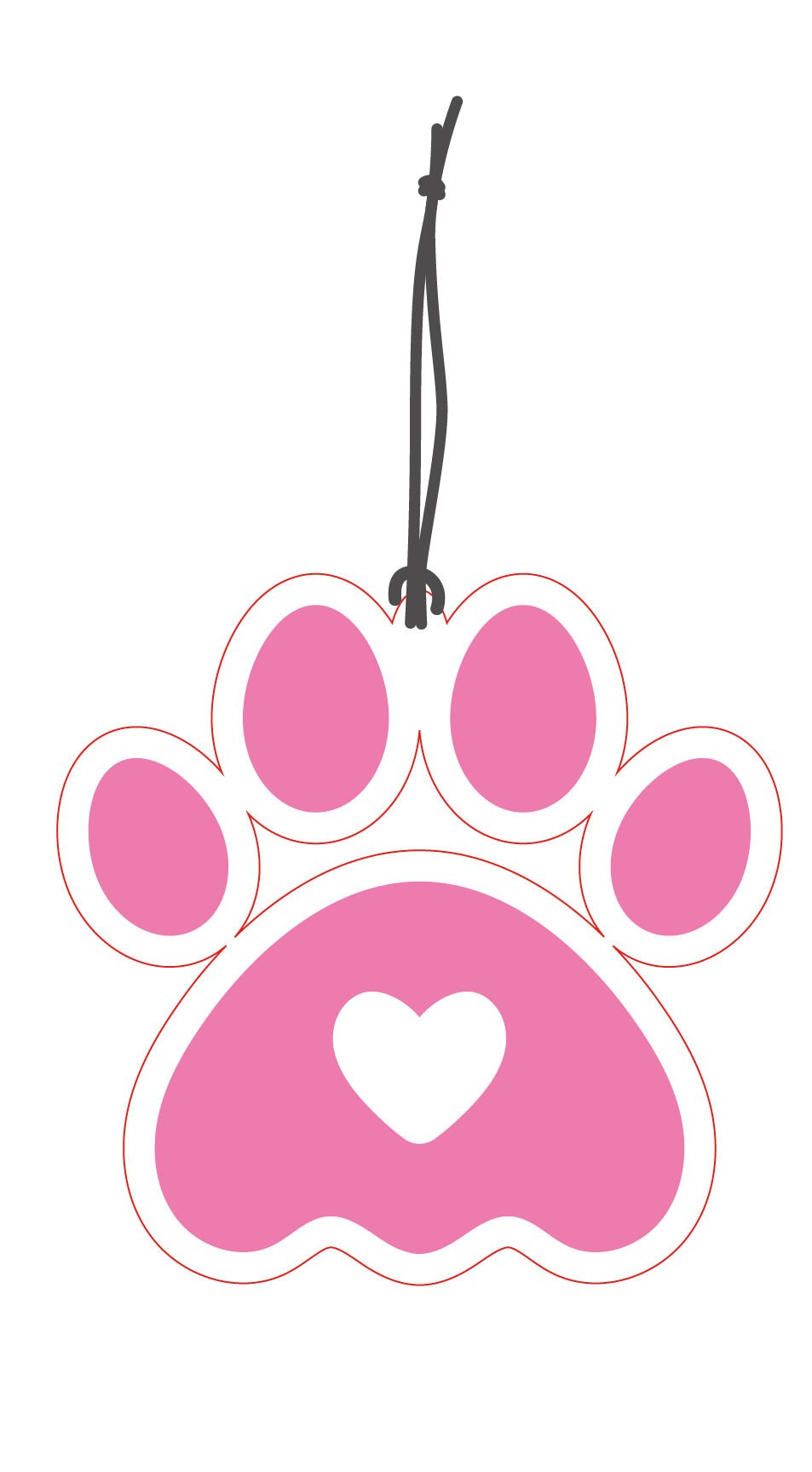 ByMeyla Pati Görselli Çift Yönlü Dekoratif Oto Kokusu ve Oto Aksesuarı