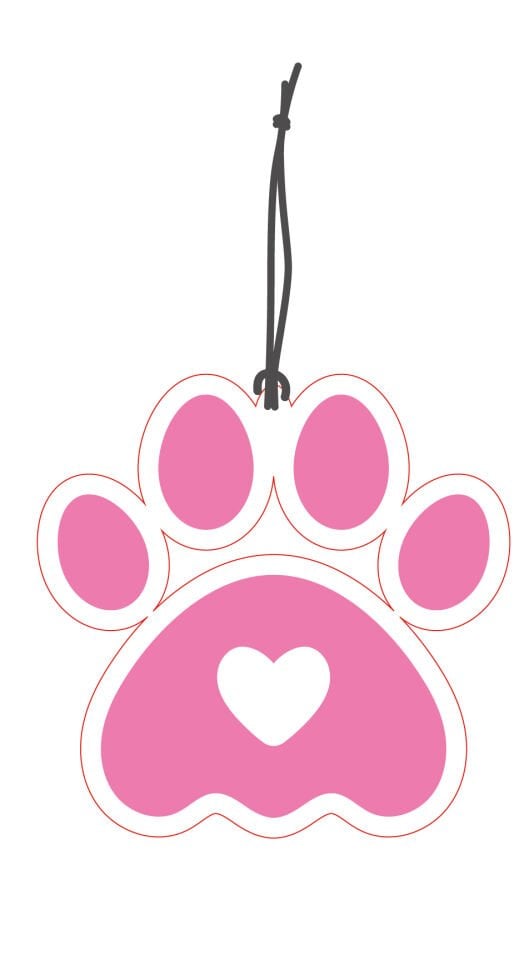 ByMeyla Pati Görselli Çift Yönlü Dekoratif Oto Kokusu ve Oto Aksesuarı