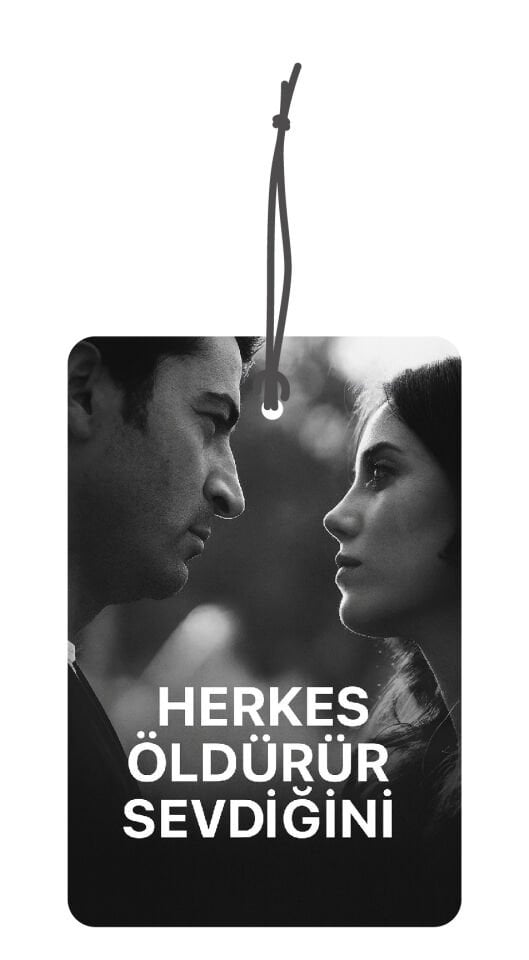 ByMeyla Ezel Herken Öldürür Sevdiğini Görselli Çift Yönlü Dekoratif Oto Kokusu ve Oto Aksesuarı