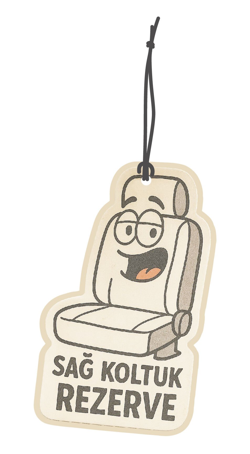 ByMeyla Sağ Koltuk Rezerve Görselli Çift Yönlü Dekoratif Oto Kokusu ve Oto Aksesuarı