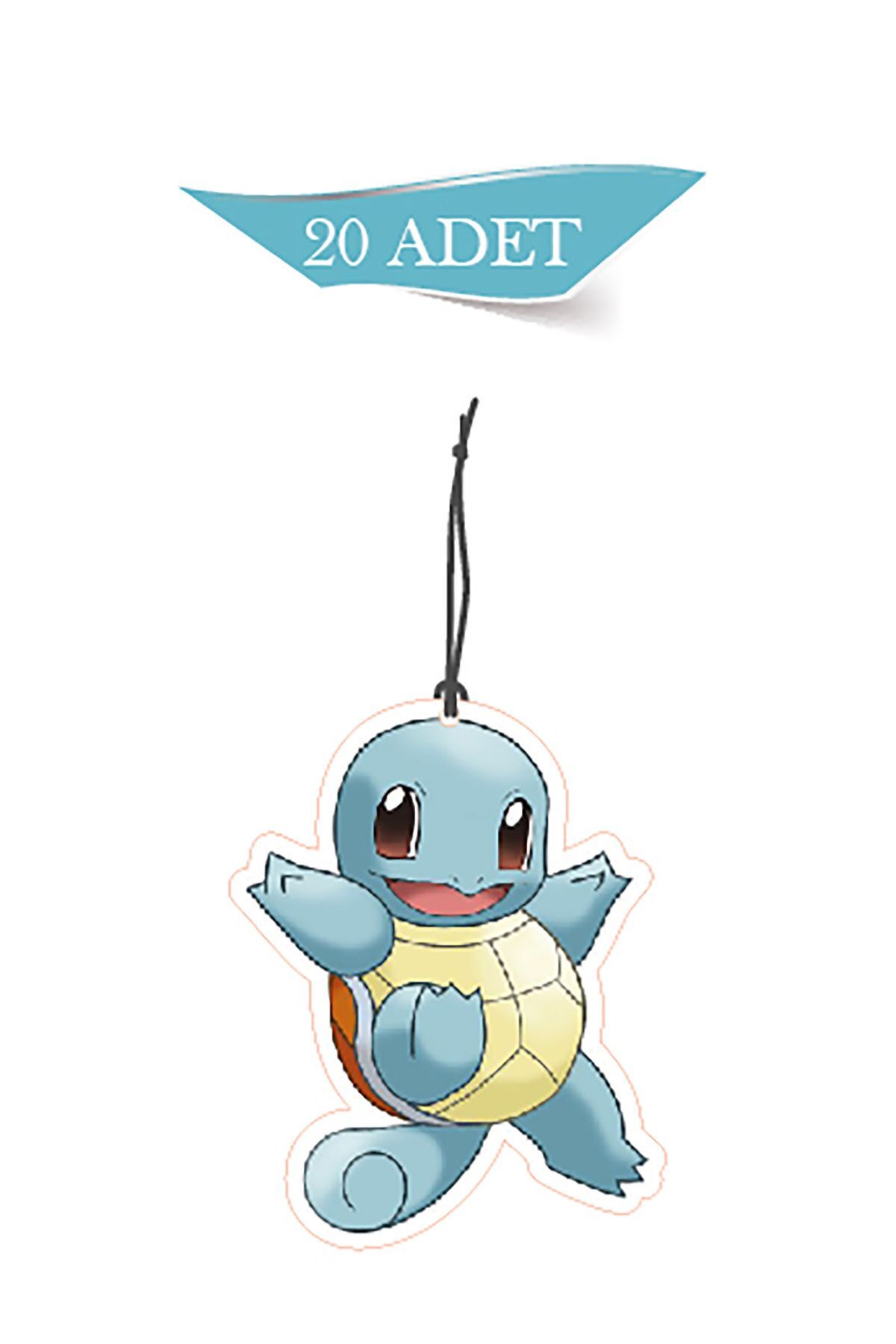 Pokemon Squirtle Tasarımlı 20'li Oto Kokusu ve Oto Aksesuarı