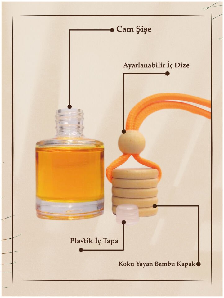 TURUNCU ERKEK PARFÜMÜ ESANSLI OTO KOKUSU VE AKSESUARI