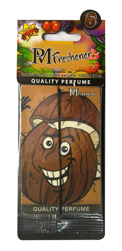 SEVİMLİ HİNDİSTAN CEVİZİ GÖRSELLİ VE HİNDİSTAN CEVİZİ ESANSLI OTO KOKUSU VE AKSESUARI