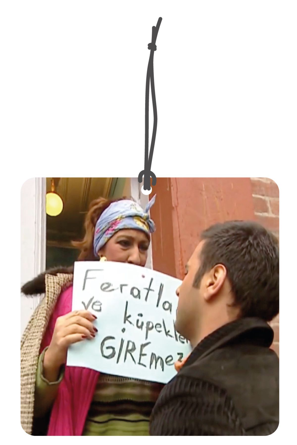 Feratlar ve Köpekler Giremez Dekoratif Oto Kokusu Ve Oto Aksesuarı