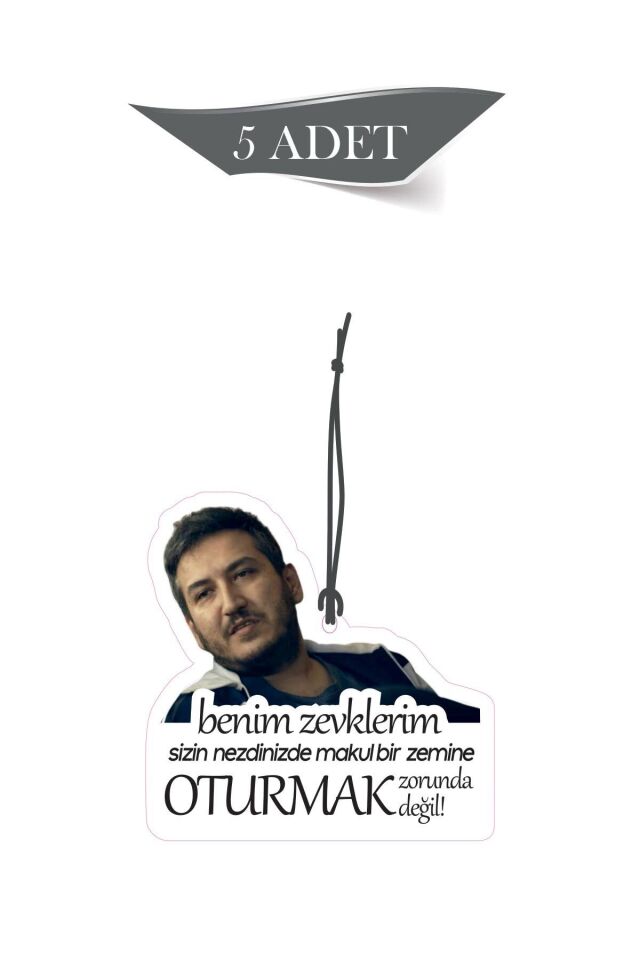 Feyyaz Yiğit benim zevklerim 5'li Dekoratif Oto Kokusu ve Oto Aksesuarı