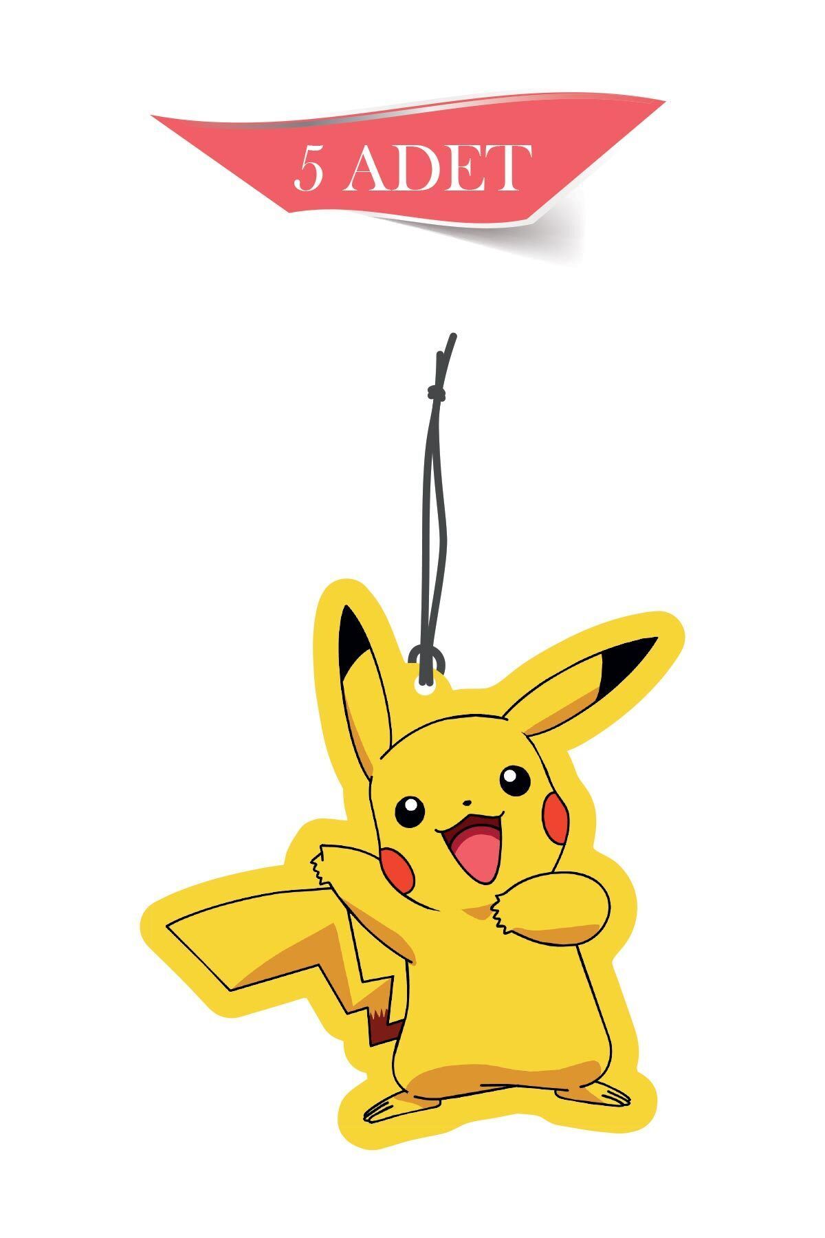 Pikachu 5'li Dekoratif Oto Kokusu ve Oto Aksesuarı