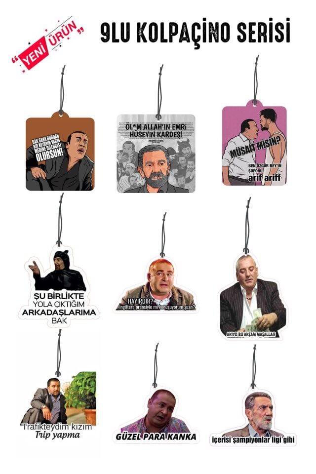 Kolpaçino Yeni Seri Karma Dekoratif Oto Kokusu Ve Oto Aksesuarı
