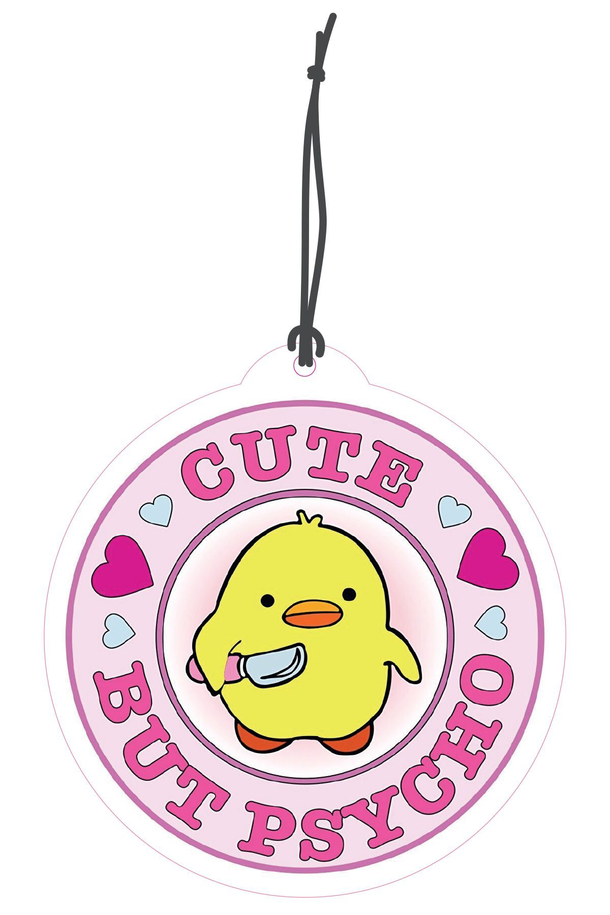 Cute But Psycho Tasarımlı Dekoratif Oto Kokusu ve Oto Aksesuarı