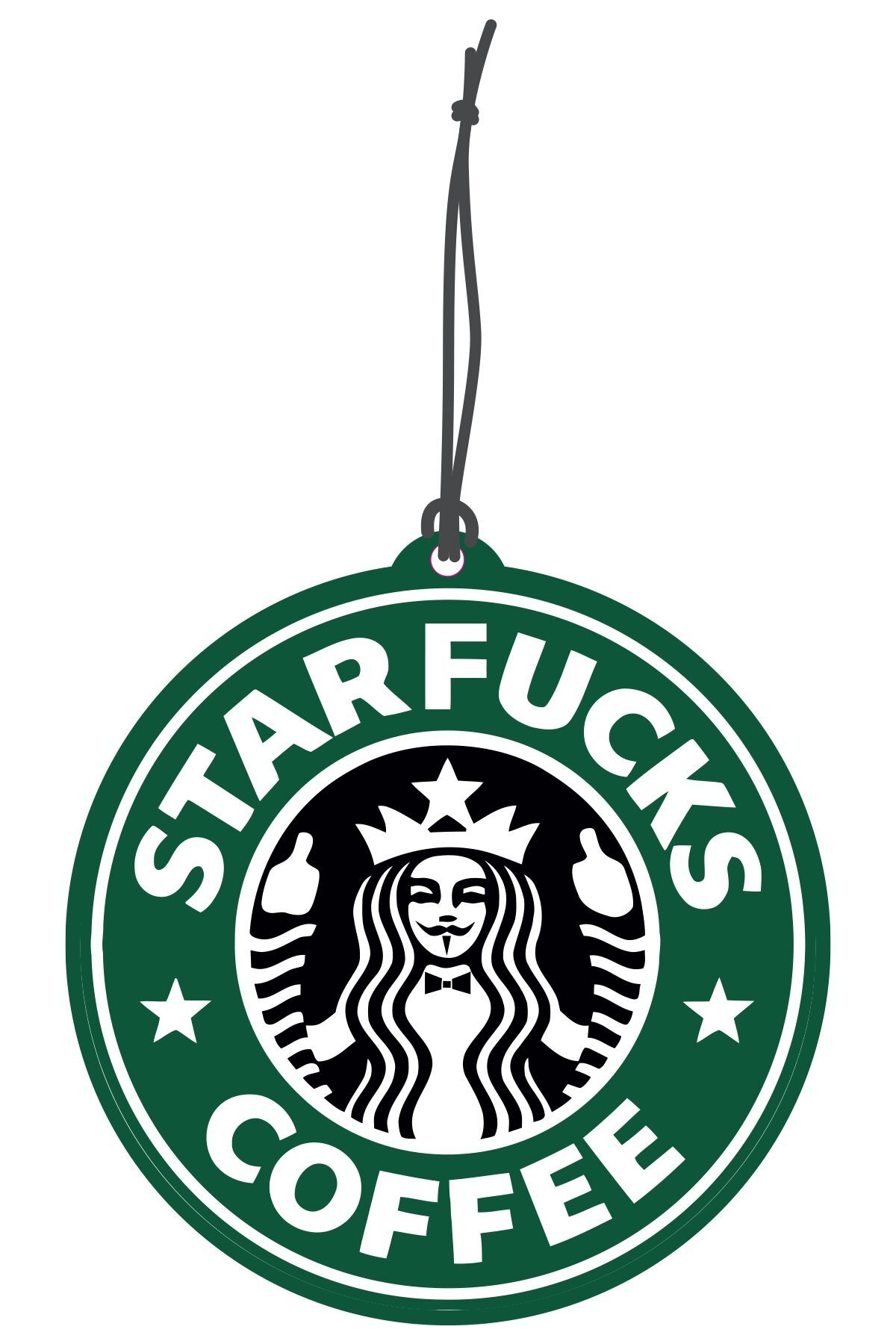 Star Fucks Cafe Tasarımlı Dekoratif Oto Kokusu ve Oto Aksesuarı
