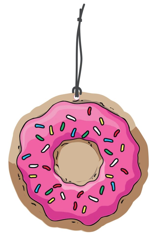 Donut Tasarımlı Dekoratif Oto Kokusu ve Oto Aksesuarı