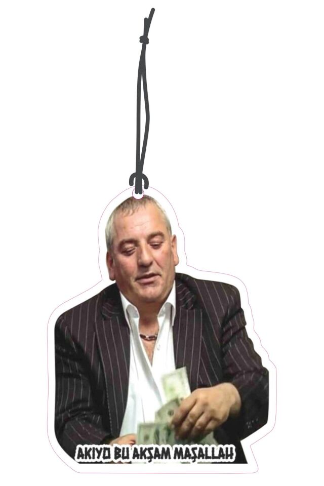 Sabri Abi Akıyo Bu Akşam Tasarımlı Dekoratif Oto Kokusu ve Oto Aksesuarı
