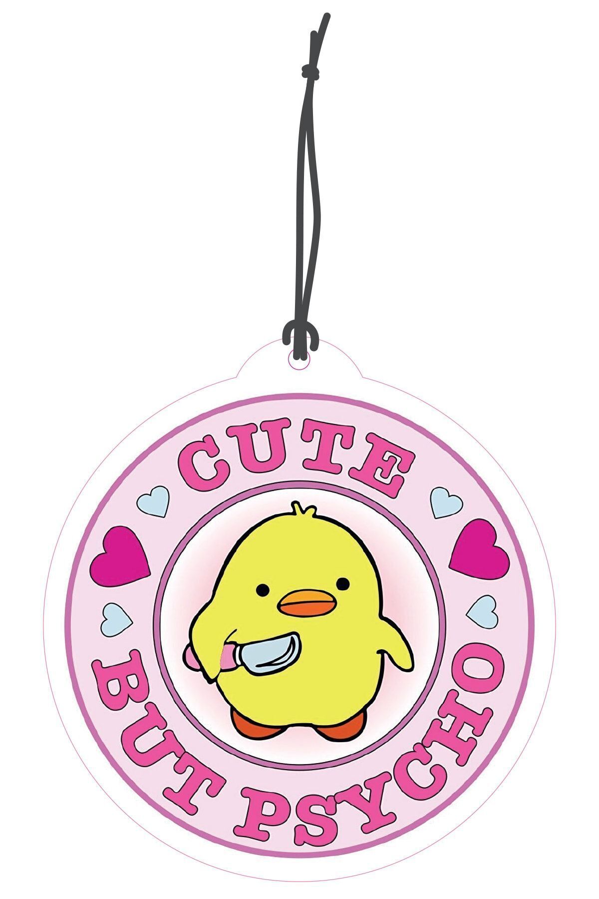 Cute But Psycho Tasarımlı Dekoratif Oto Kokusu ve Oto Aksesuarı