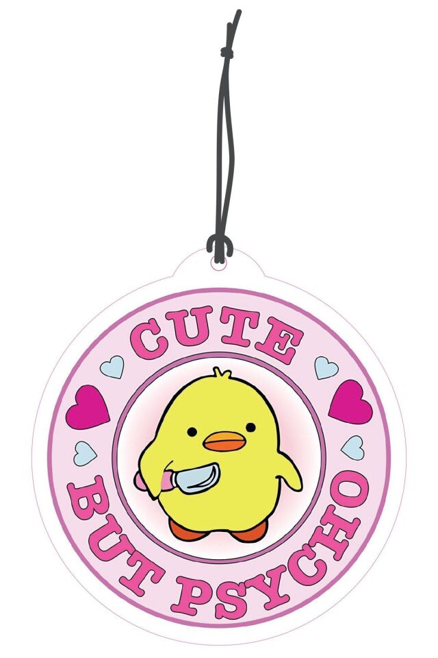 Cute But Psycho Tasarımlı Dekoratif Oto Kokusu ve Oto Aksesuarı