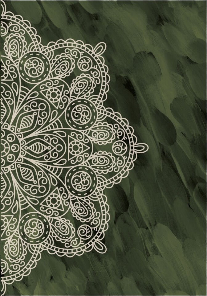 Sonsuz Harmoni Şık Modern Premium Mandala Tablo Seti 2'li Duvar Dekoru Çerçevesiz haki - 50 x 70