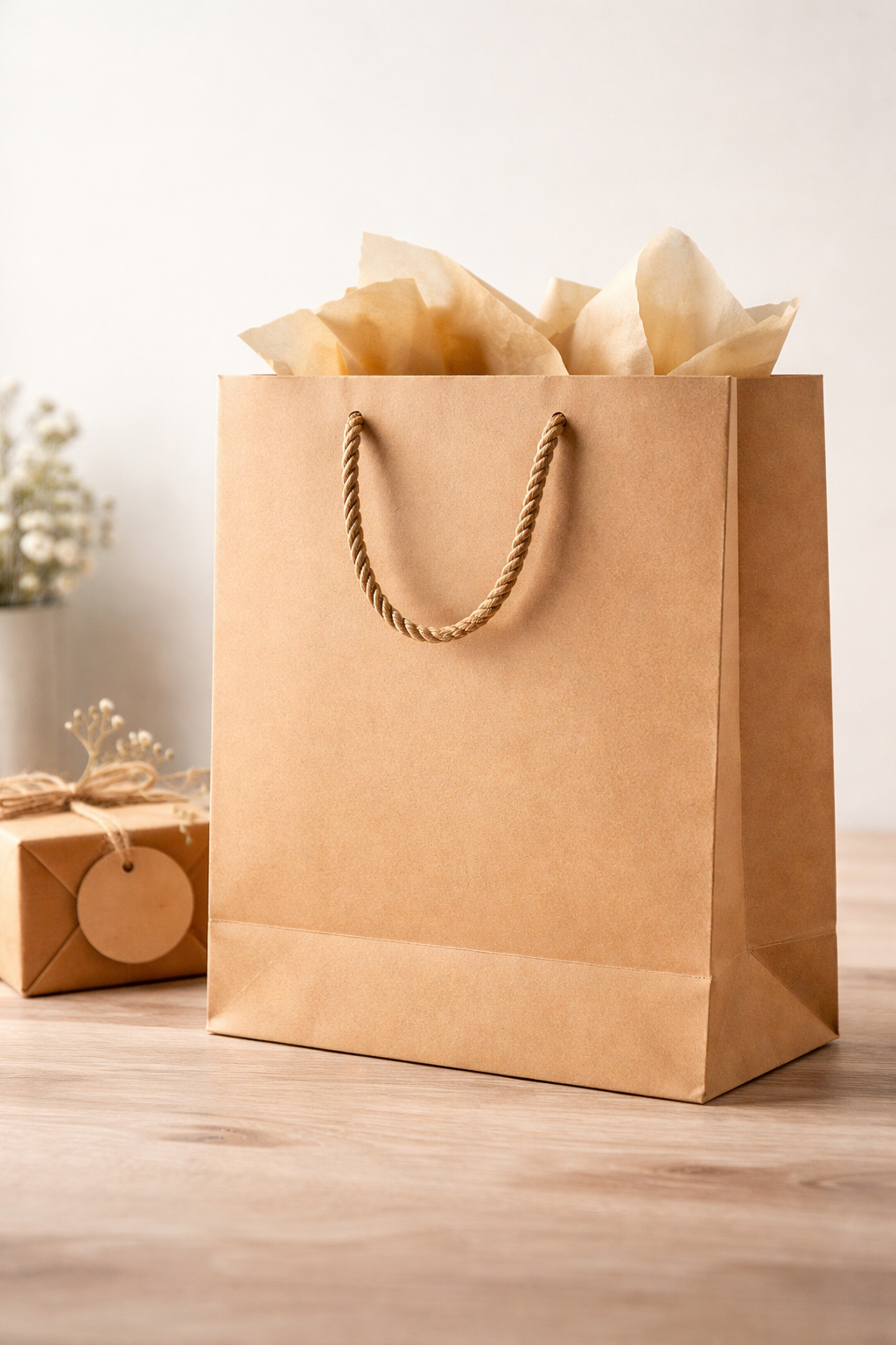 1000 Adet Kraft Hediye Çantası – Şık, Dayanıklı ve Çok Amaçlı Kullanım