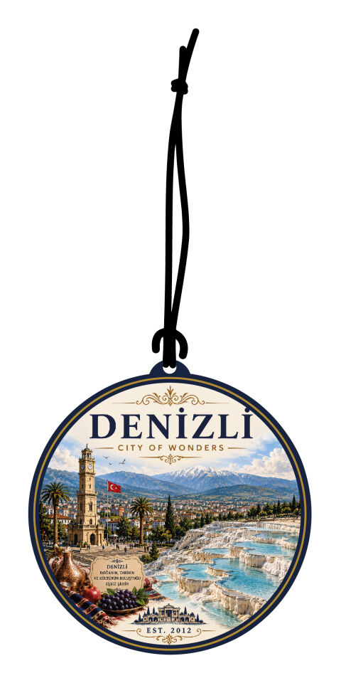5 Adet Ege'nin İnci Güzellikleri Tasarımlı Oto Kokusu,Araba Kokusu,Oto Aksesuarı ve Dikiz Ayna Süsü
