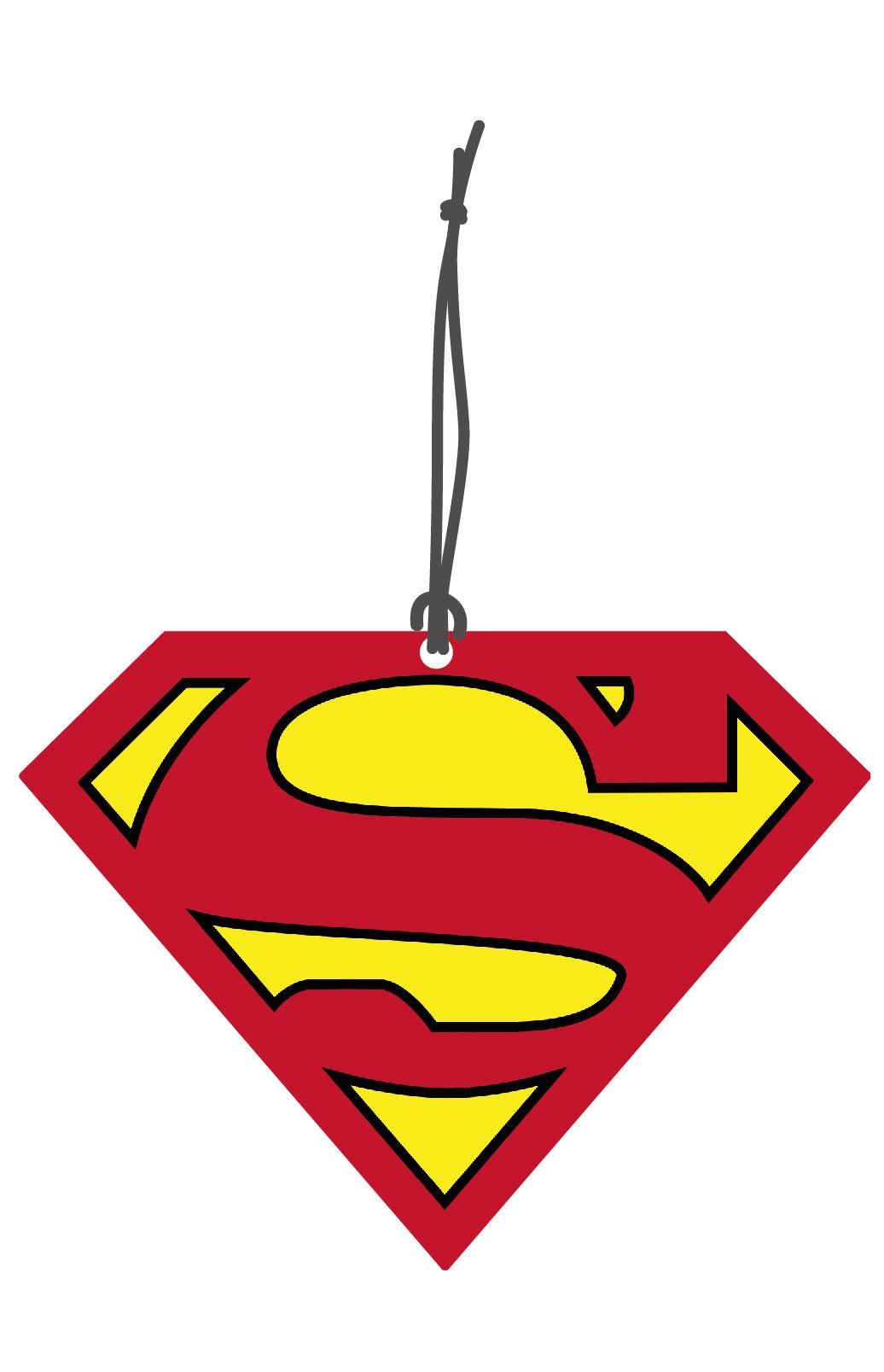 ByMeyla Süperman Görselli Dekoratif Oto Kokusu ve Aksesuar Seti