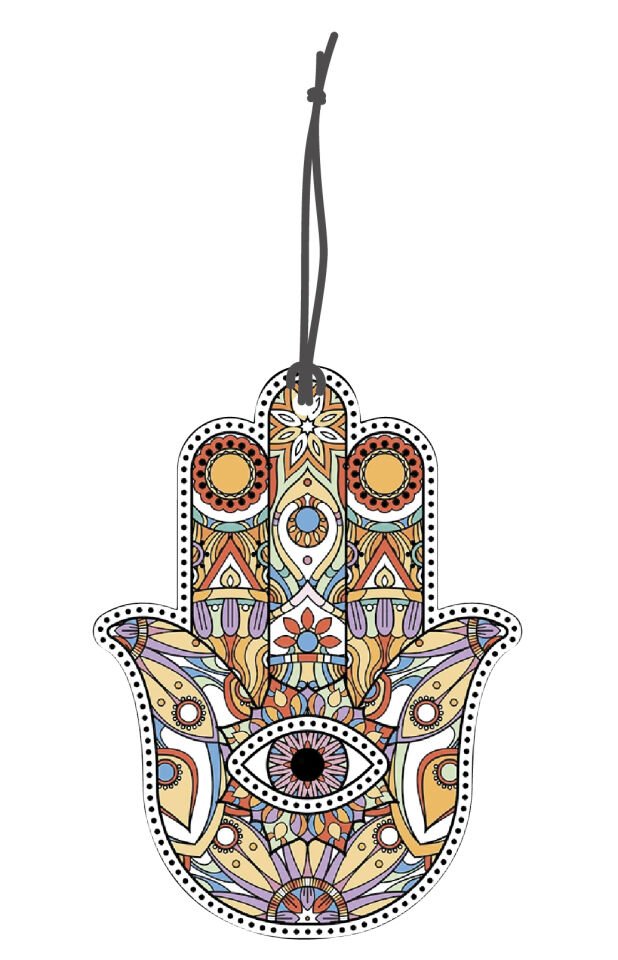 ByMeyla Fatımanın Eli Görselli Dekoratif Oto Kokusu ve Aksesuar Seti