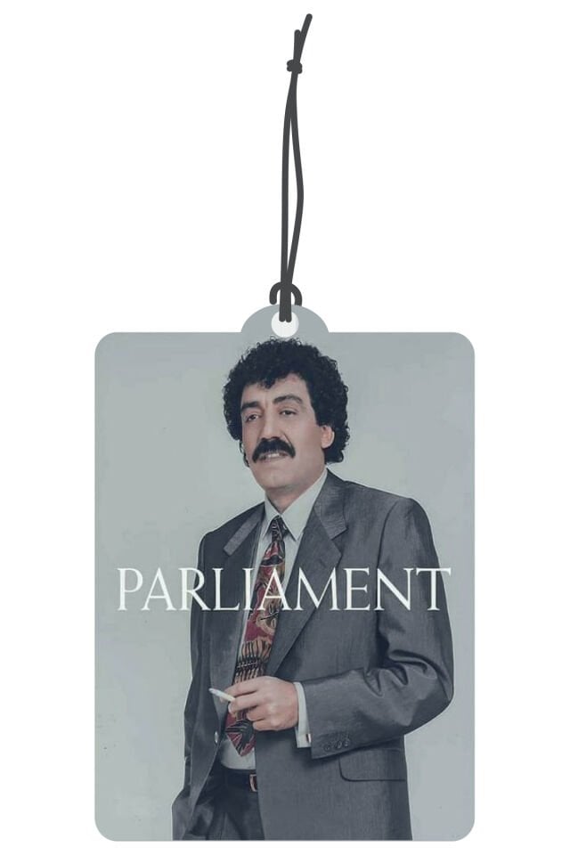 ByMeyla Müslüm Baba Parlıament Görselli Dekoratif Oto Kokusu ve Aksesuar Seti