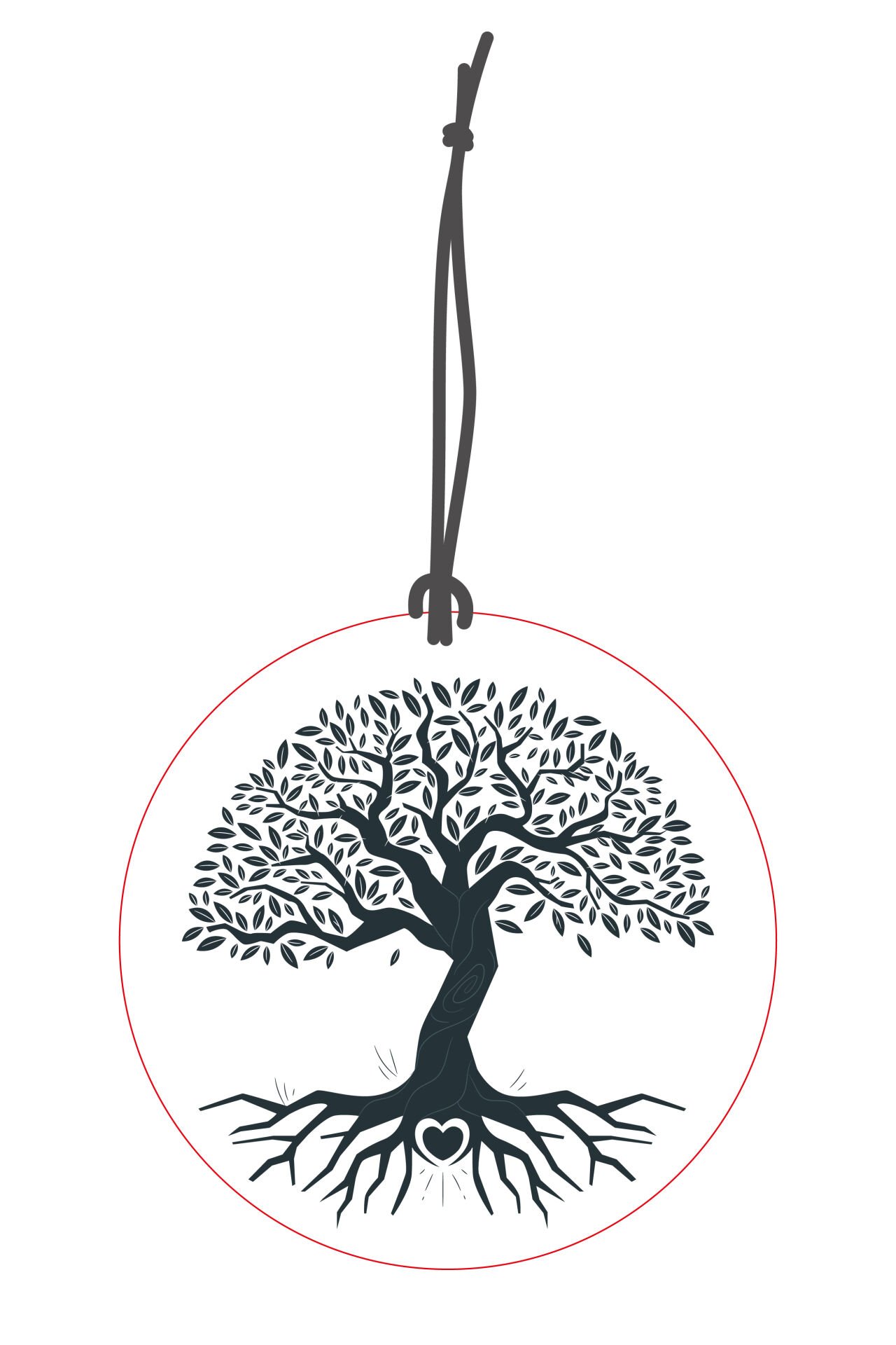 ByMeyla Yaşam Ağacı Görselli Dekoratif Oto Kokusu ve Aksesuar Seti