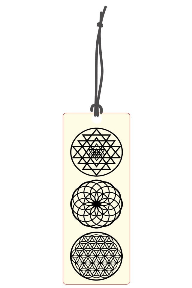 ByMeyla Yantralar Üçlü Görselli Dekoratif Oto Kokusu ve Aksesuar Seti