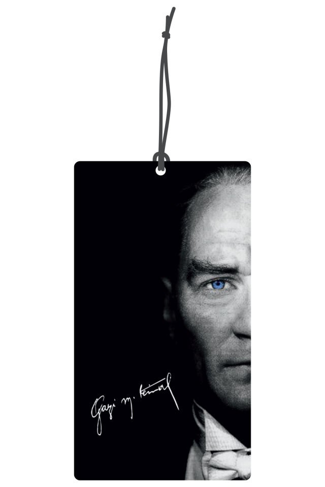 ByMeyla Mavi Gözlü ATAM Görselli Dekoratif Oto Kokusu ve Aksesuar Seti