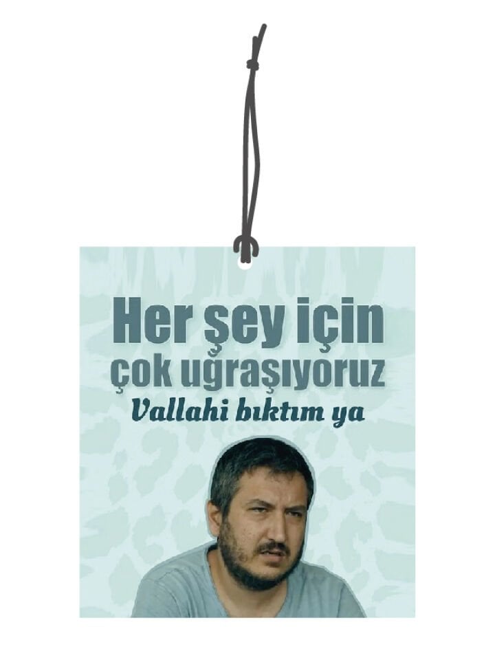 ByMeyla Gibi Dizisi Yılmaz Görselli Dekoratif Oto Kokusu ve Aksesuar Seti