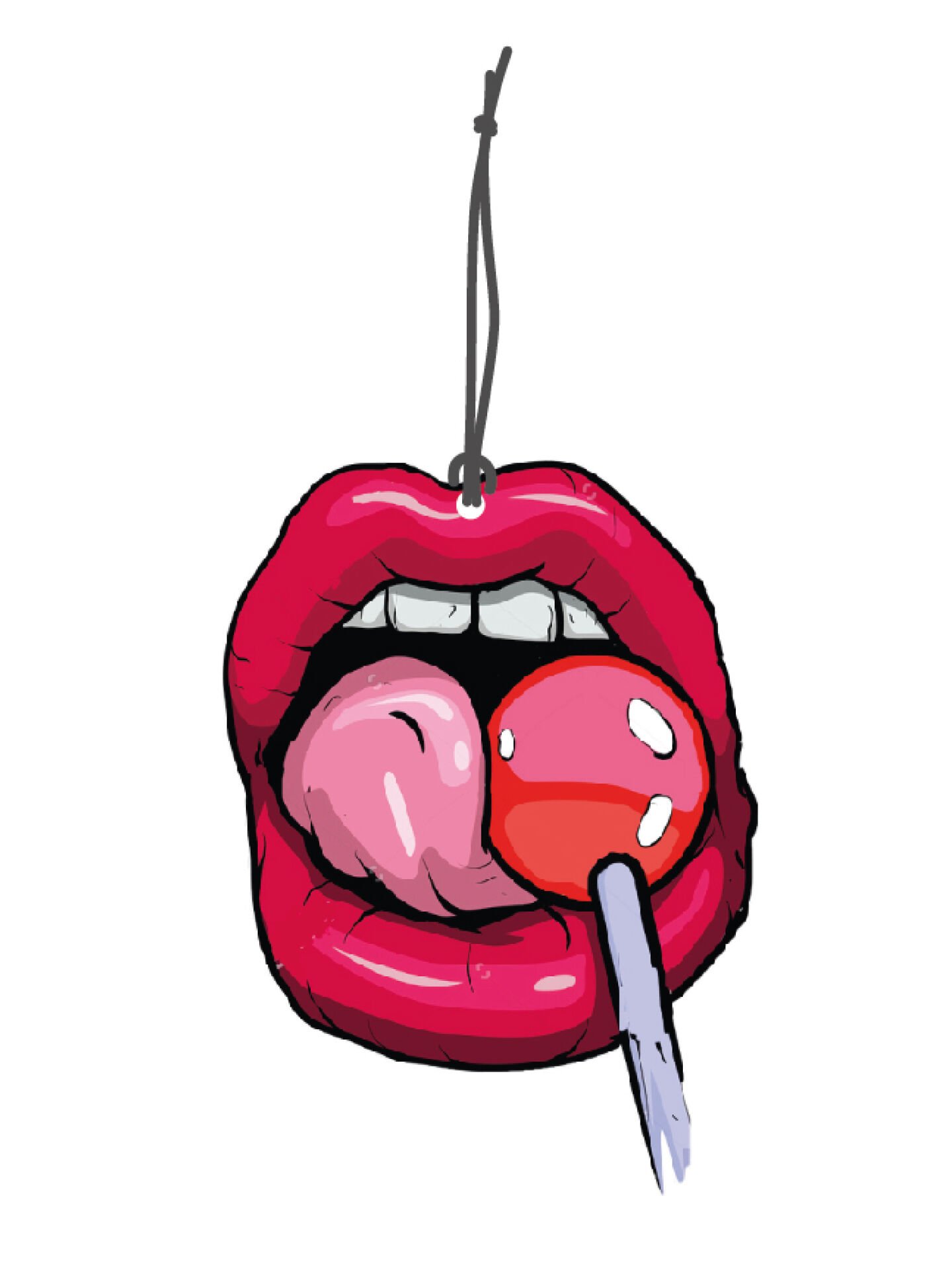 ByMeyla Lolipop Görselli Dekoratif Oto Kokusu ve Aksesuar Seti