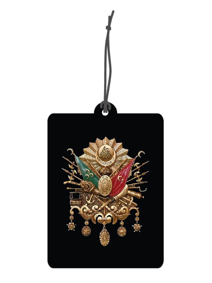 ByMeyla Osmanlı Tuğrası Görselli Dekoratif Oto Kokusu ve Aksesuar Seti