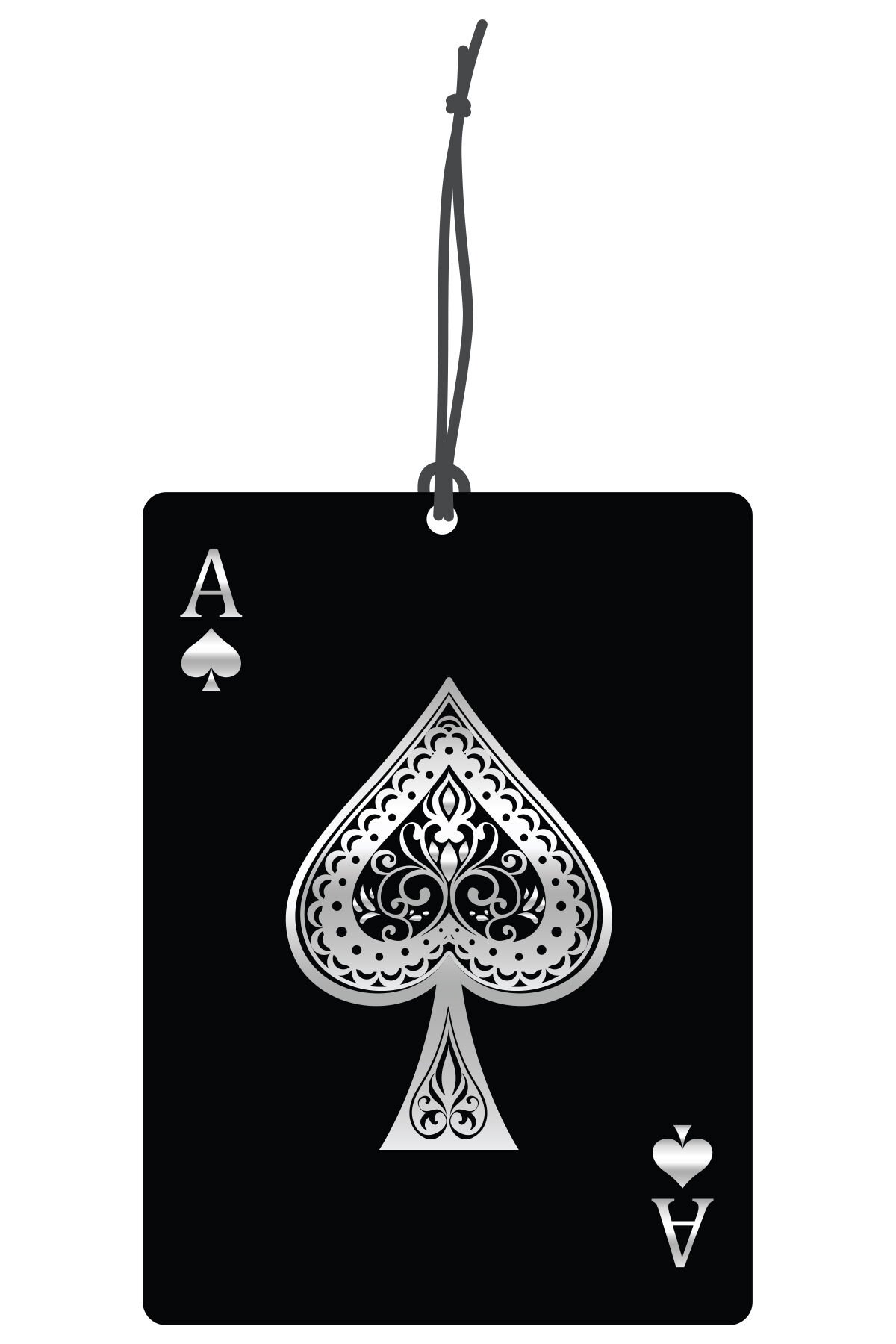 ByMeyla Maça As Görselli Dekoratif Oto Kokusu ve Aksesuar Seti