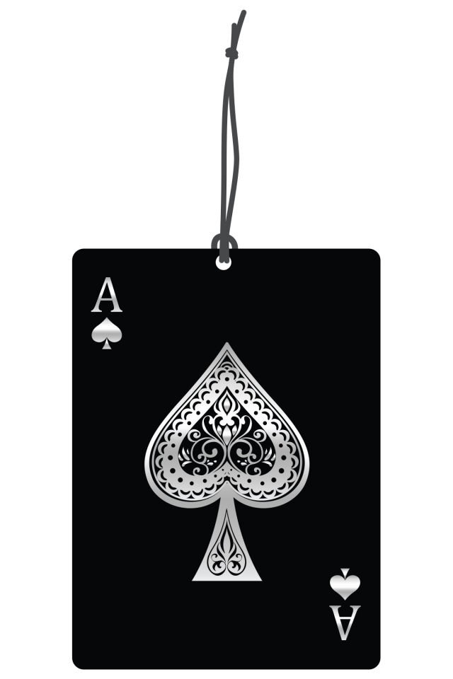 ByMeyla Maça As Görselli Dekoratif Oto Kokusu ve Aksesuar Seti