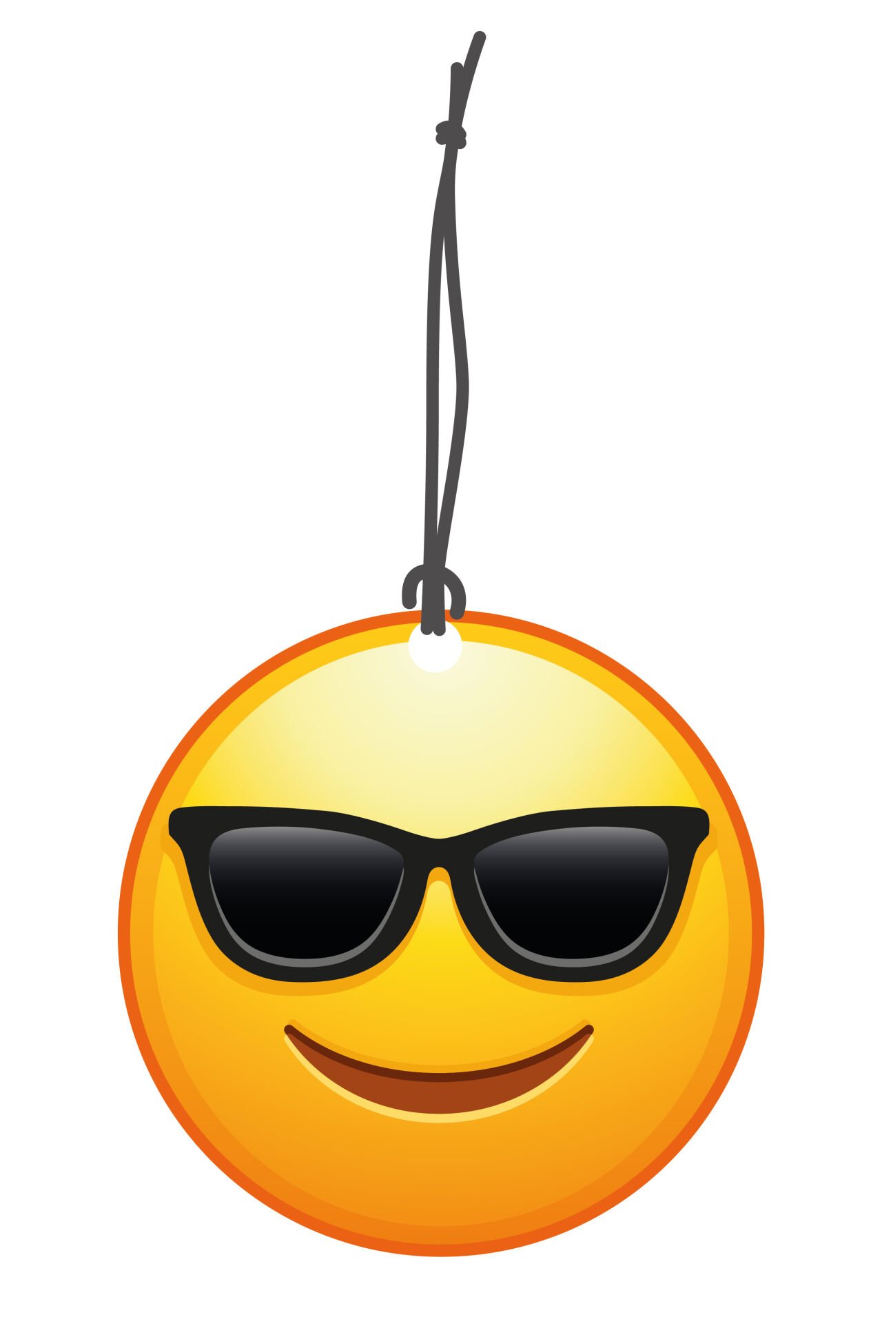 ByMeyla Güneş Gözlüklü Emoji Görselli Dekoratif Oto Kokusu ve Aksesuar Seti