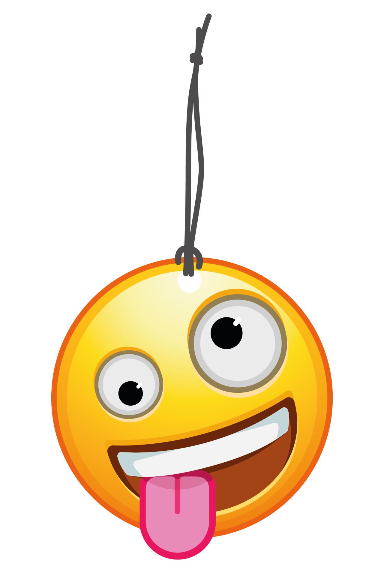 ByMeyla Komedi Emoji Görselli Dekoratif Oto Kokusu ve Aksesuar Seti