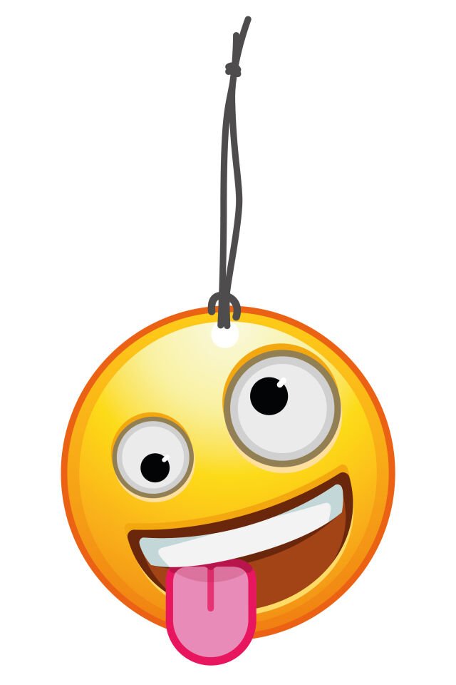 ByMeyla Komedi Emoji Görselli Dekoratif Oto Kokusu ve Aksesuar Seti