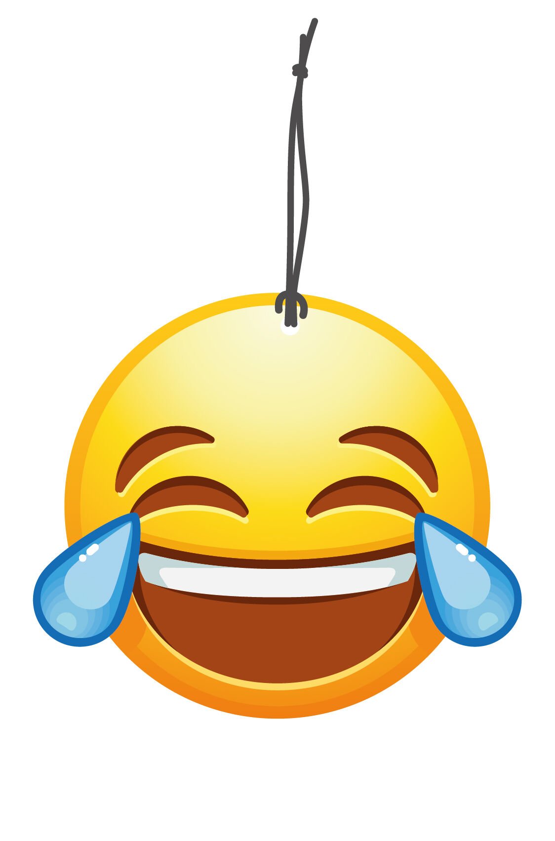 ByMeyla Gözyaşıyla Gülen Emoji Görselli Dekoratif Oto Kokusu ve Aksesuar Seti