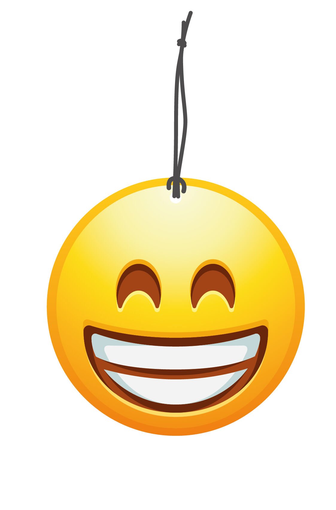 ByMeyla Gülen Emoji Görselli Dekoratif Oto Kokusu ve Aksesuar Seti