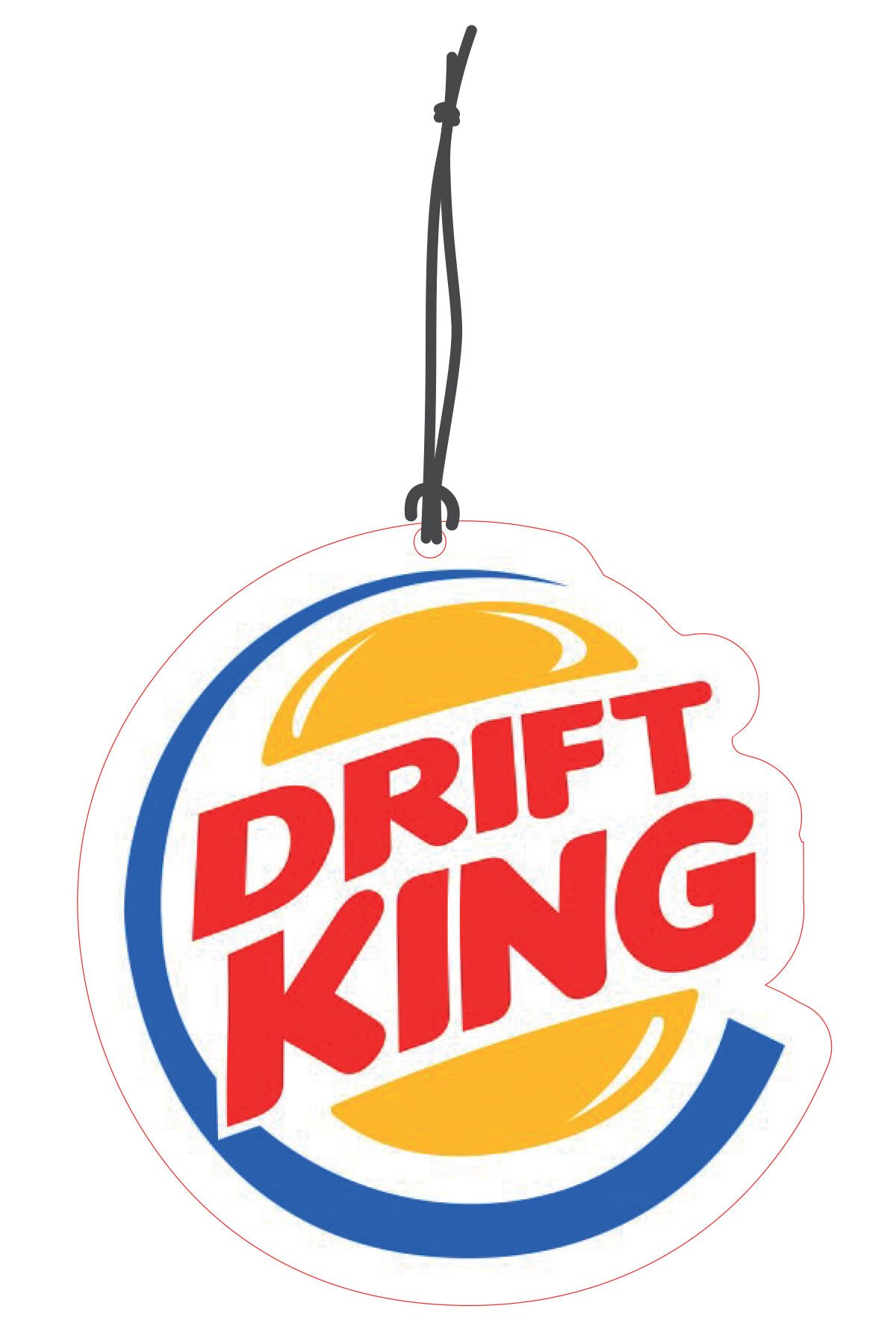 ByMeyla Drift Kralı Görselli Dekoratif Oto Kokusu ve Aksesuar Seti