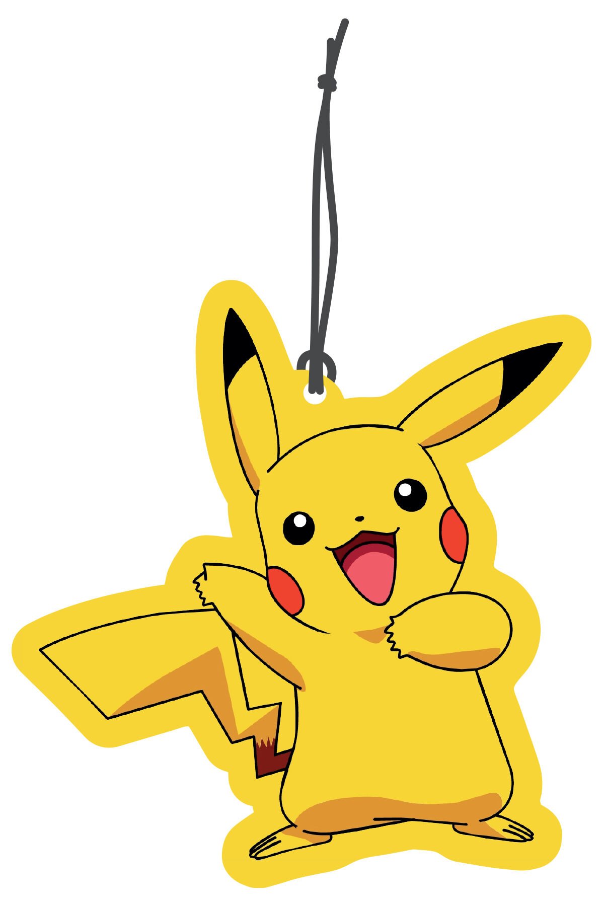 ByMeyla Pokemon Pikachu Görselli Dekoratif Oto Kokusu ve Aksesuar Seti